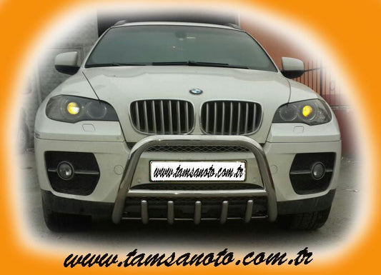 The WT003 bumper guard (stainless) for BMW X6 E-71 2008-2014 - image 2