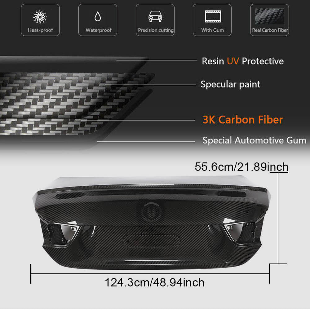 Trunk lid Carbon for BMW 4 series F-32 2012-2020 - image 5