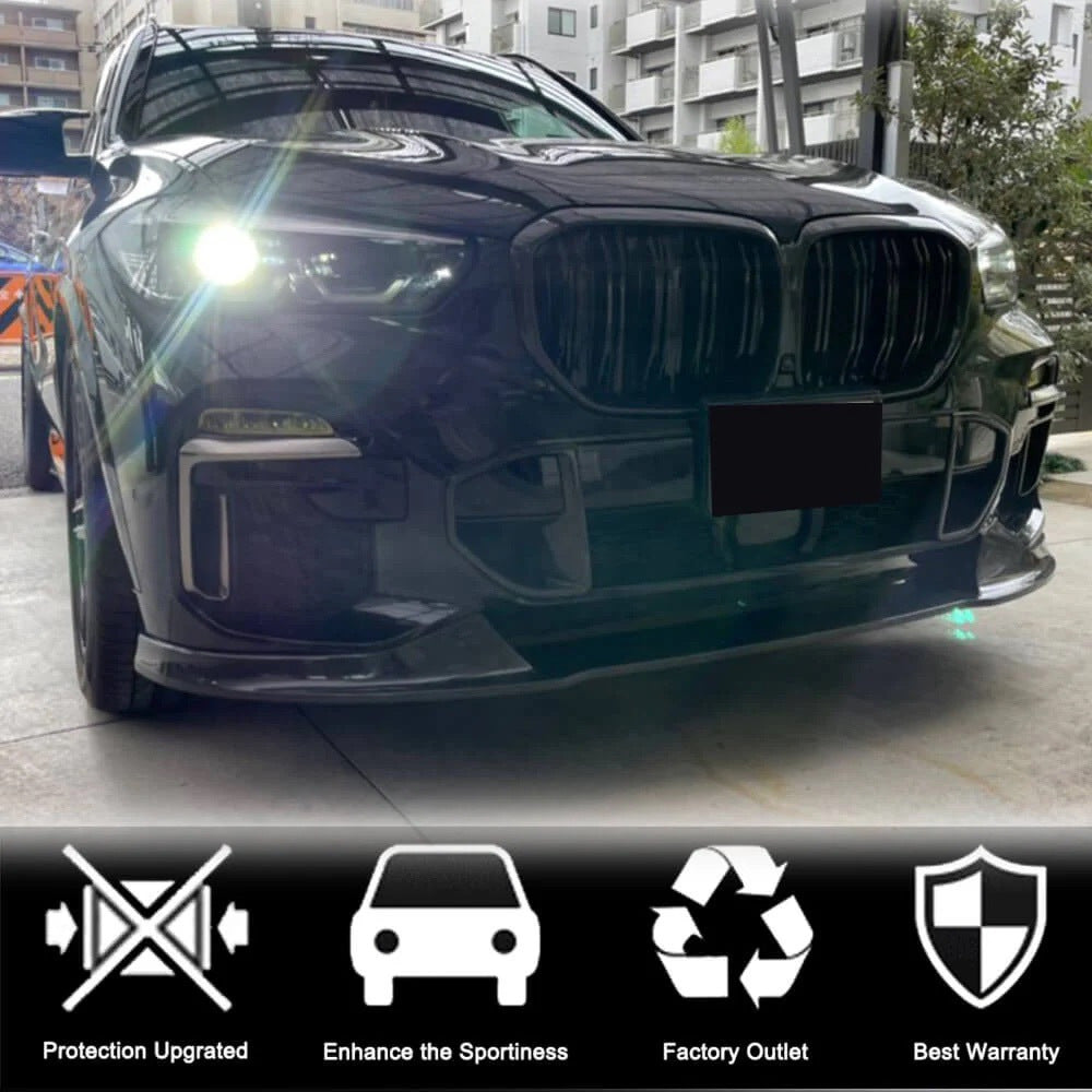 Carbon Front Bumper Inserts (for M-Sport, 2019-2022) for BMW X5 G05 2019- - image 5