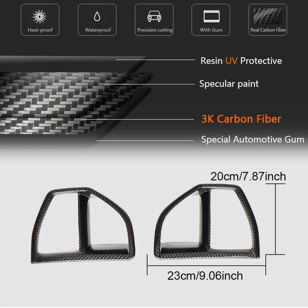 Carbon Front Bumper Inserts (for M-Sport, 2019-2022) for BMW X5 G05 2019- - image 6