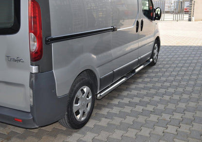 The lateral pipe (2 pcs, stainless steel.) for Nissan Primastar 2002-2014 - image 1