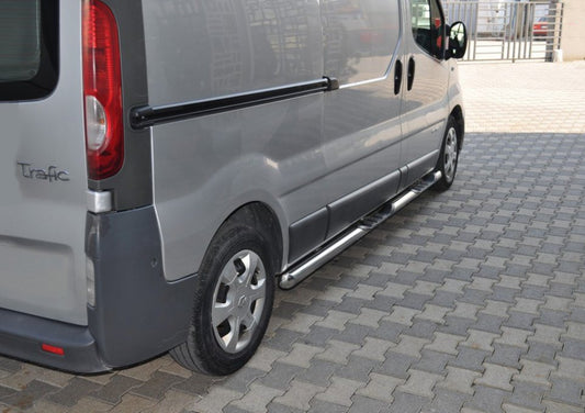 The lateral pipe (2 pcs, stainless steel.) for Nissan Primastar 2002-2014 - image 1