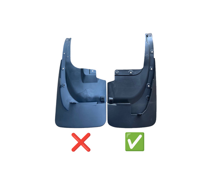 Rear Mud Flaps 2015-2021 (2 pcs, for body kit, wide) for Toyota Land Cruiser 200 2007-2021 - image 2