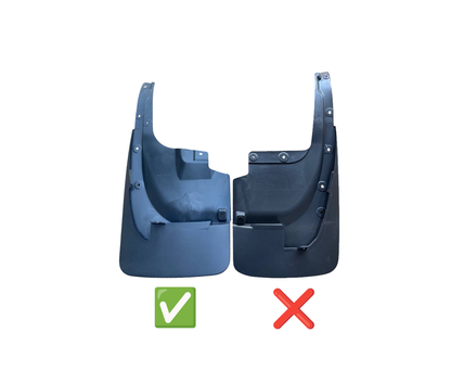 Rear Original Mud Flaps 2015-2021 (2 pcs, for body kit, narrow) for Toyota Land Cruiser 200 2007-2021 - image 2