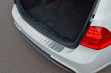 Rear bumper protector stainless steel (2006-2008, SW) for BMW 3 Series E90/E91 2005-2011 - image 2