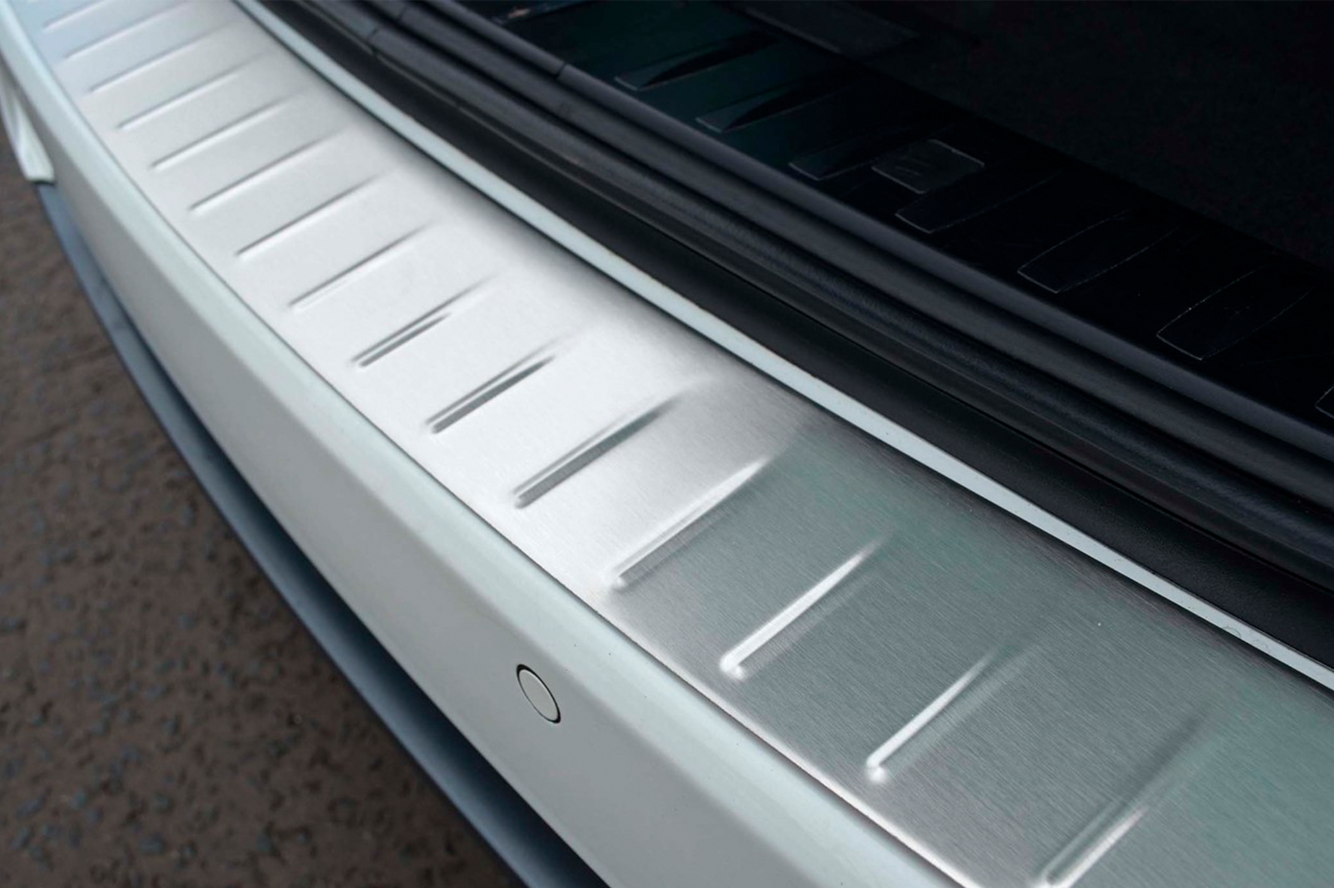 Rear bumper protector stainless steel (2006-2008, SW) for BMW 3 Series E90/E91 2005-2011 - image 3