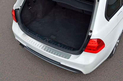 Rear bumper protector stainless steel (2006-2008, SW) for BMW 3 Series E90/E91 2005-2011 - image 5