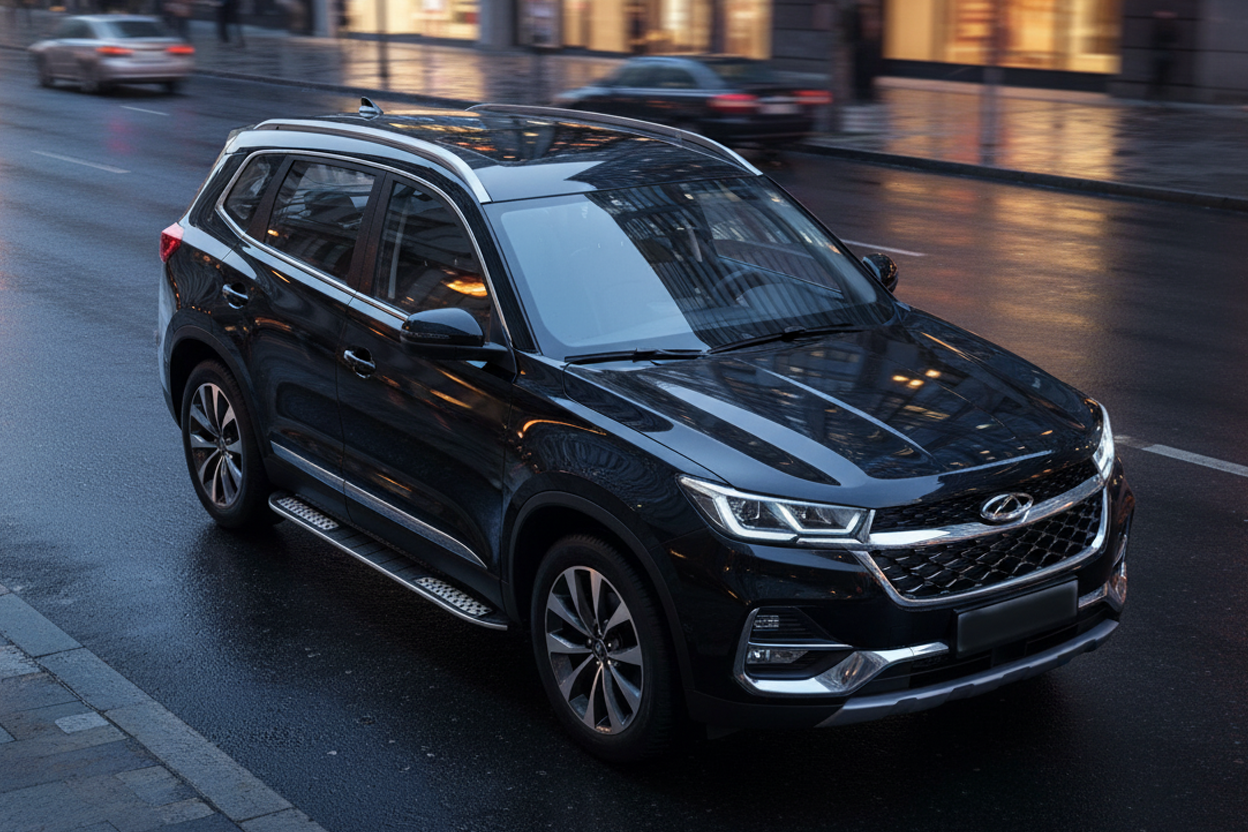 Side Steps Tayga V2 (2 pcs, Aluminum) for Chery Tiggo 7 2020- - image 1