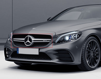 Front grill AMG Silver for Mercedes C-class W205 2014-2021 - image 3