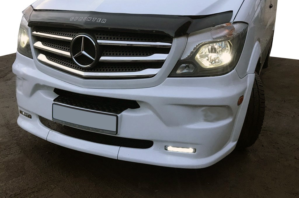 LED Front Bumper Lip (Model 2013↗) for Mercedes Sprinter W906 2006-2018 - image 2