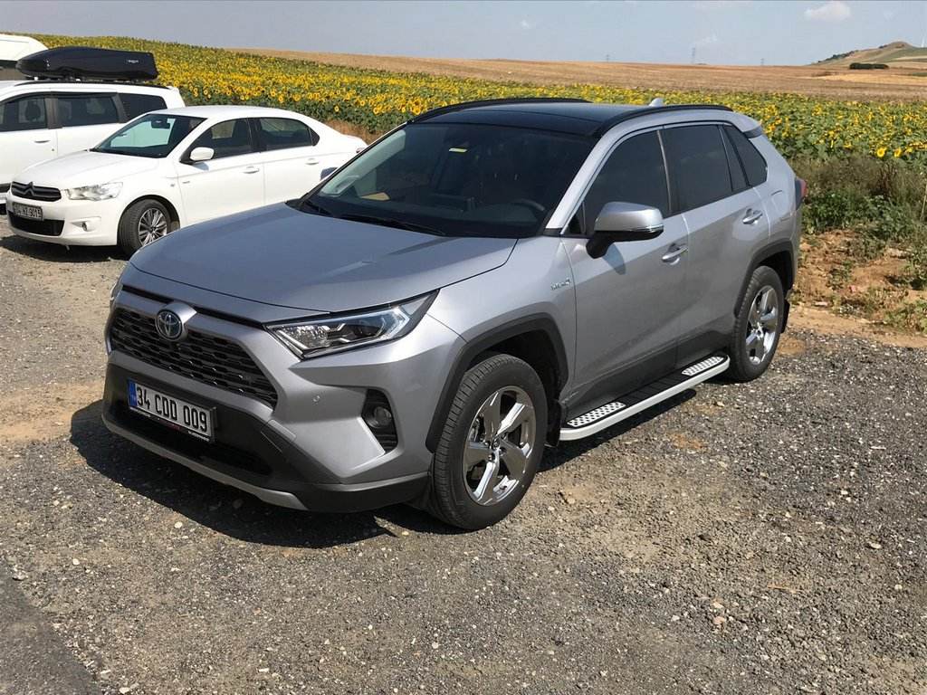 Side sills Tayga V2 (2 pieces, aluminum) for Toyota Rav 4 2019- - Reelken Auto