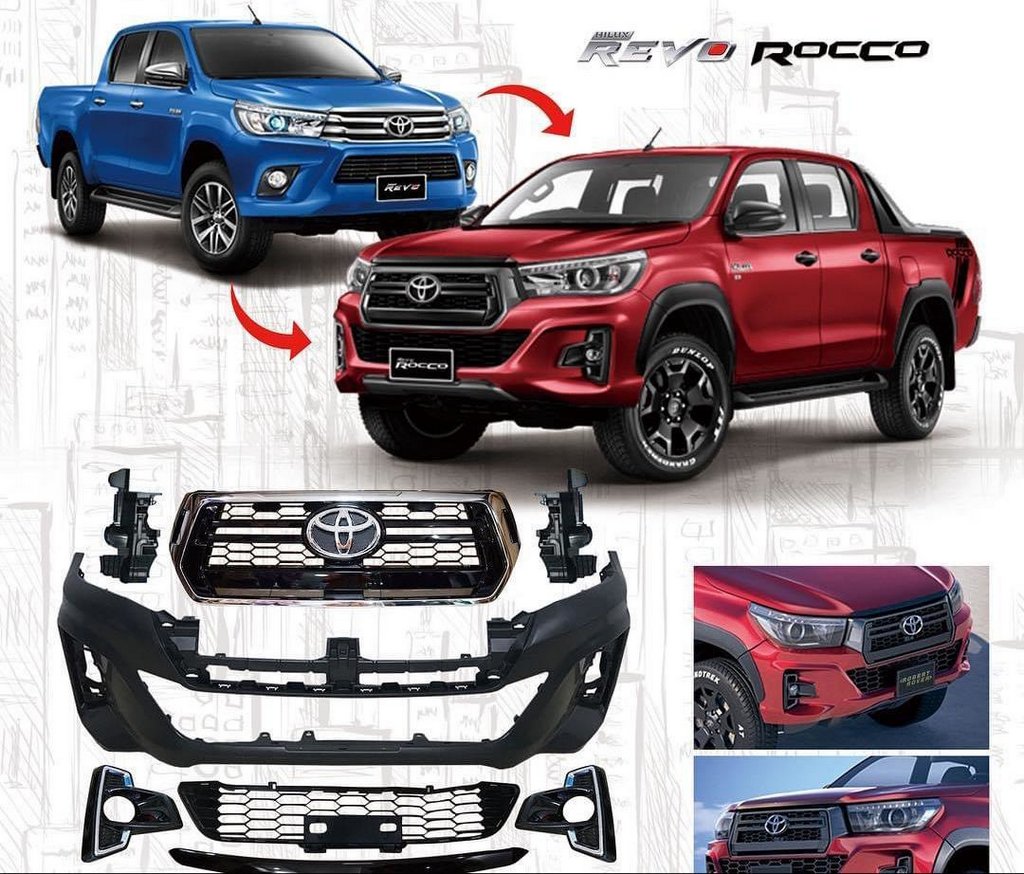 Front bumper Rocco (for 2015-2020) for Toyota Hilux 2015- - image 7
