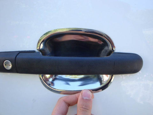 Facing a handle (4 pieces, stainless steel) for Volkswagen LT 1995-2006 - Reelken Auto