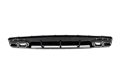 Rear Diffuser with Tips Silver (2018-2020) for Mercedes S-class C217 Coupe 2014-2020 - image 3