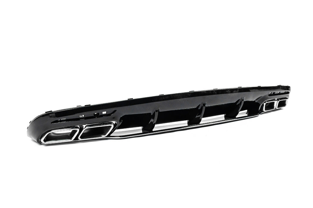 Rear Diffuser with Tips Silver (2018-2020) for Mercedes S-class C217 Coupe 2014-2020 - image 5