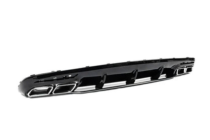Rear Diffuser with Tips Silver (2018-2020) for Mercedes S-class C217 Coupe 2014-2020 - image 5