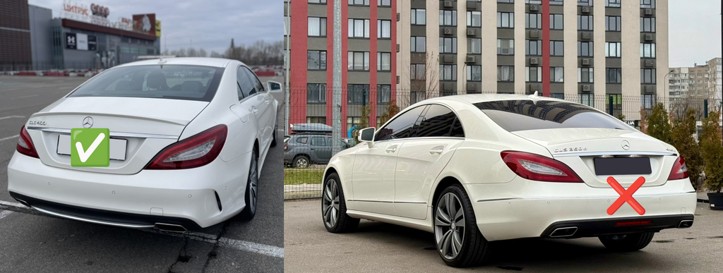 Rear diffuser with nozzles (2015-2018, CLS63 Design) for Mercedes CLS C218 2011-2018 - image 3