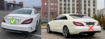 Rear diffuser with nozzles (2015-2018, CLS63 Design) for Mercedes CLS C218 2011-2018 - image 3