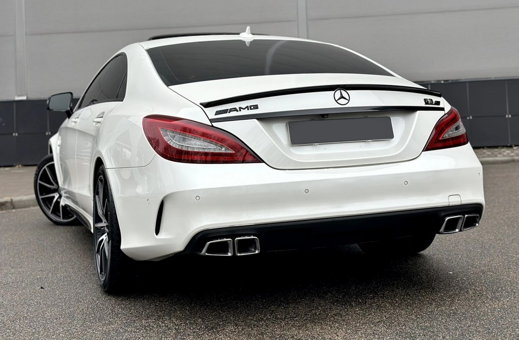 Rear diffuser with exhaust tips (2015-2018, CLS63 Design) for Mercedes CLS C218 2011-2018 - image 1