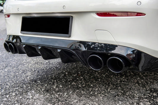 Rear Diffuser Black with Black Tips (AMG53 Design) for Mercedes E-class coupe C238 2016-2024 - image 2