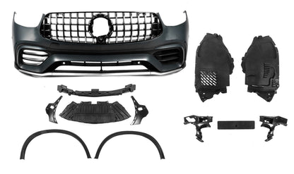 Front bumper assembly GLC63 AMG (2020-2022) for Mercedes GLC coupe C253 2016-2023 - image 1