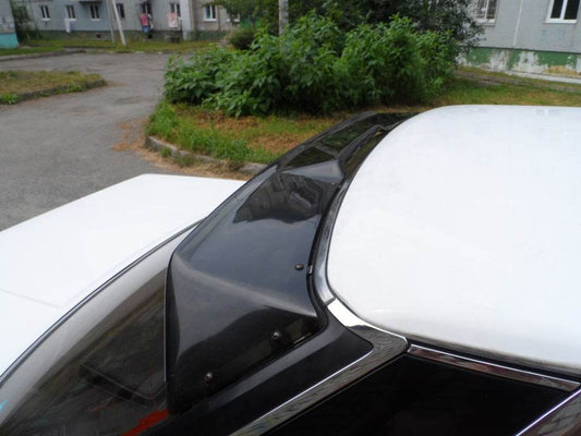 The spoiler on the glass (ABS, black) for Honda Civic Sedan IX 2011-2016 - Reelken Auto