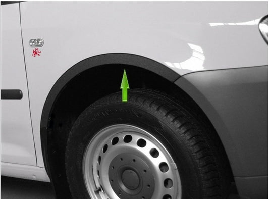 Fender flares (black matte) for Volkswagen Caddy 2004-2010 - image 2
