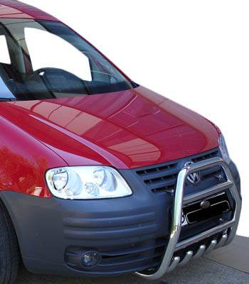 The QT007 bumper guard (stainless) for Volkswagen Caddy 2004-2010 - Reelken Auto