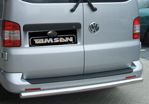 Rear bar (1 pc, stainless steel) for Volkswagen Caddy 2004-2010 - image 2