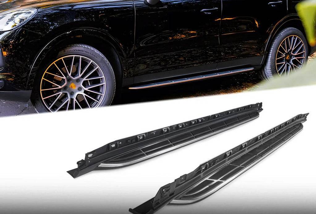 Side steps (2 pcs., aluminum) for Porsche Cayenne 2018↗ - Reelken Auto