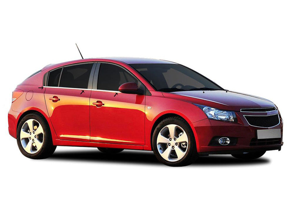 Moldings, glass (stainless) for Chevrolet Cruze 2009-2015 - image 5
