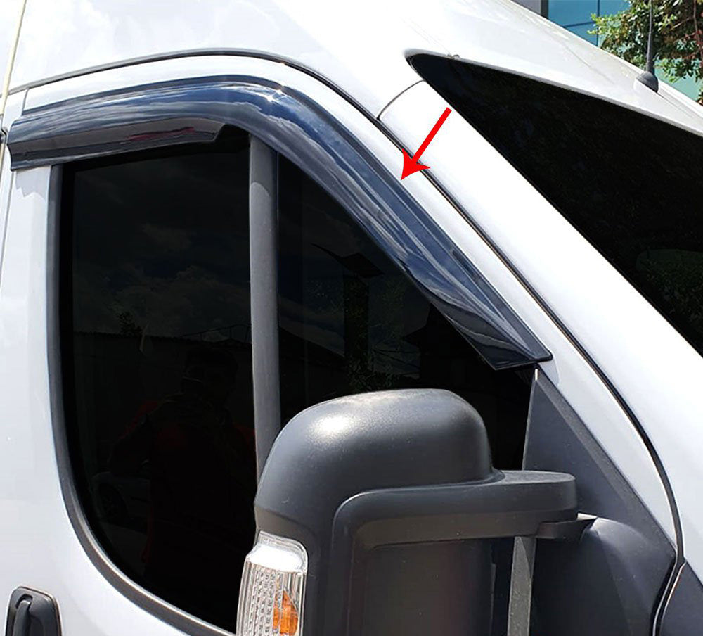 Window Deflectors (2 pcs, Sunplex) for Peugeot Boxer 2006-2025 - image 1