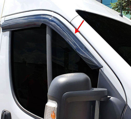 Windbreakers (2 pcs, Sunplex) for Peugeot Boxer 2006-2025 - Reelken Auto