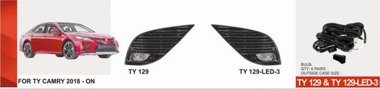 Fog lights US-type (2 pcs, LED) for Toyota Camry 2018-2023 - Reelken Auto