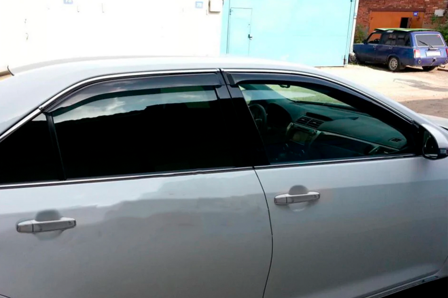 Window visors with chrome trim (2011-2017 EU / 2011-2014 USA, 4 pcs, HIC) for Toyota Camry 2011–2017 - image 7