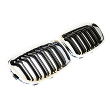 Kidney Grilles M-Look (2011-2014, Gloss Black with Chrome Trim) for BMW 1 Series F20/F21 2011-2019 - image 2