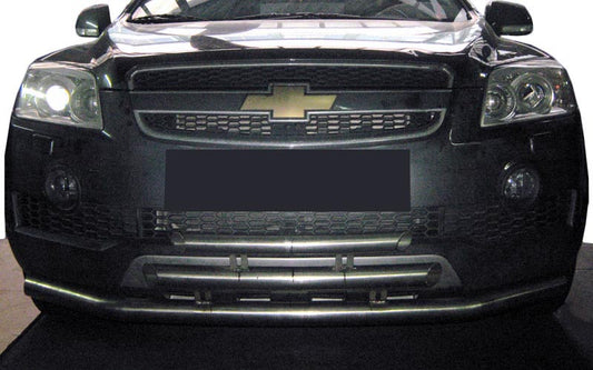 Front triple bull bar (stainless steel) for Chevrolet Captiva 2006-2019 - image 1