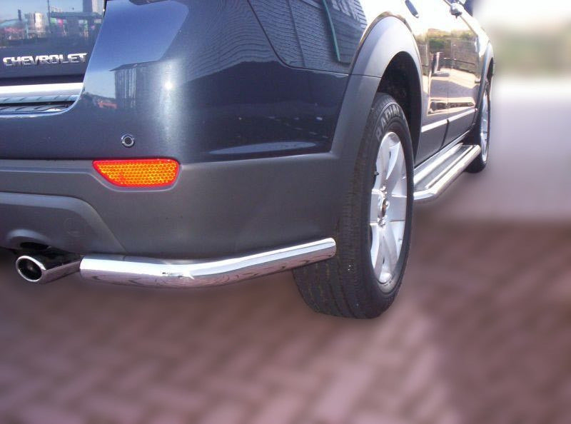 Rear Corner Bars AK003 (2 pcs, stainless steel) for Chevrolet Captiva 2006-2019 - image 1