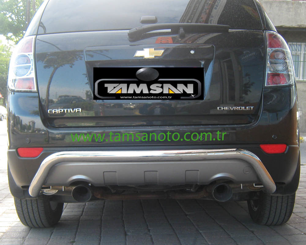 Rear Bar AK007 (Stainless Steel) for Chevrolet Captiva 2006-2019 - image 2