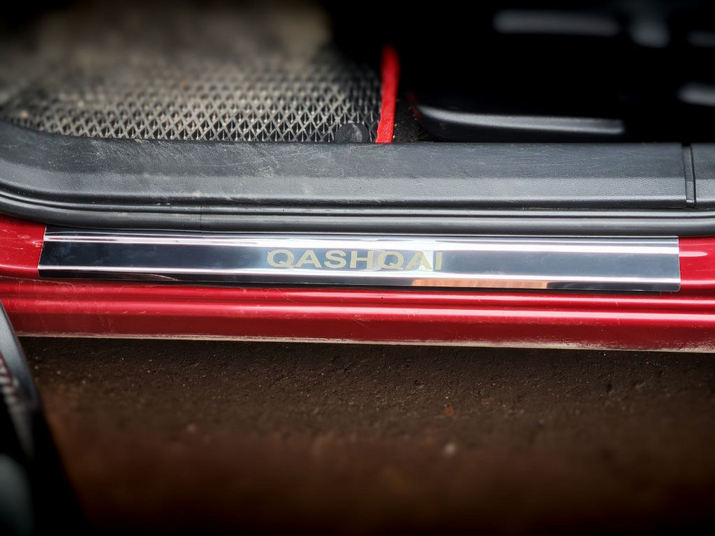 Door Sill Protectors Carmos V1 Stainless Steel Set of 4 for Nissan Qashqai 2010-2014 - image 2