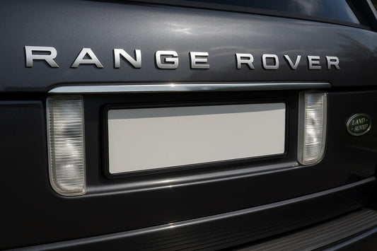 Trim above license plate (Carmos stainless steel) for Range Rover III L322 2002-2012 - image 1