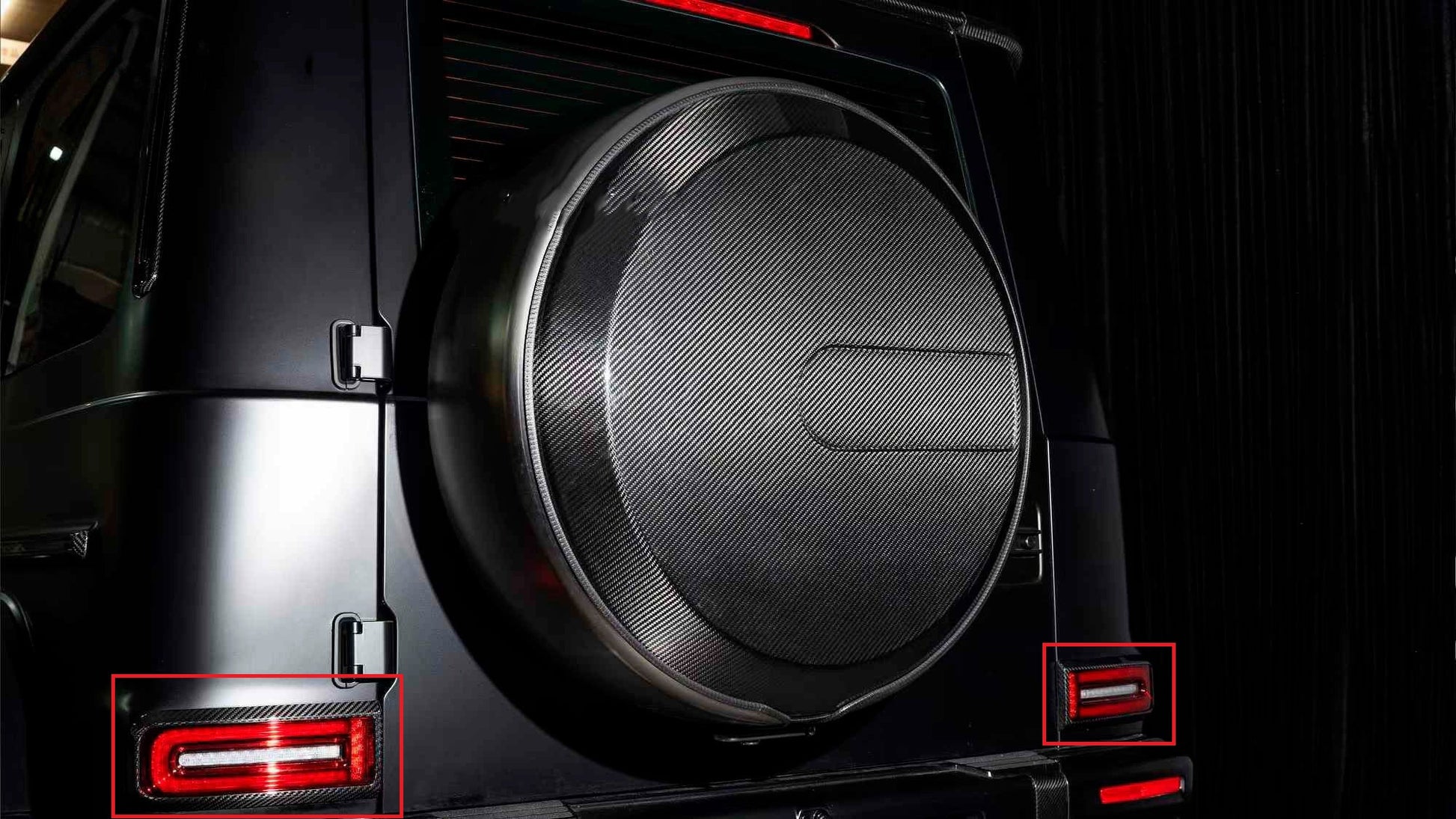 Rear Tail Light Surrounds Carbon for Mercedes G сlass W465 2025- - image 1