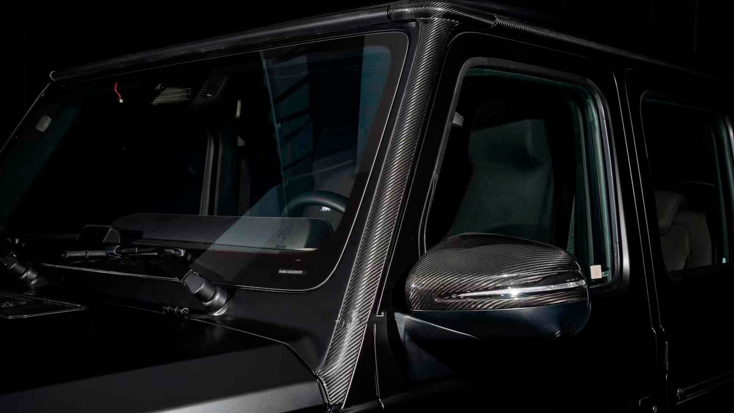 Carbon Covers for A-Pillars and Roof for Mercedes G сlass W465 2025- - image 1