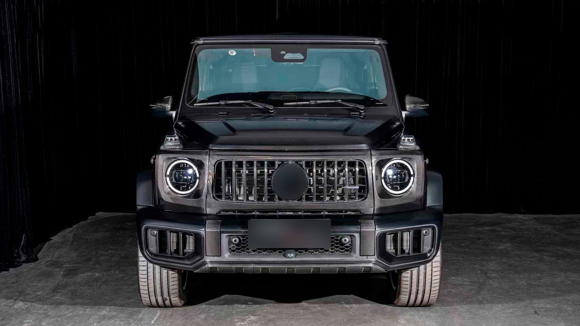Front bumper lower lip for G63 AMG, Carbon for Mercedes G сlass W465 2025- - image 2