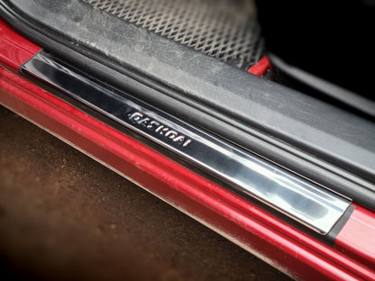 Stainless Steel Door Sill Protectors (Carmos V2, 4 pcs) for Nissan Qashqai 2007-2010 - image 1
