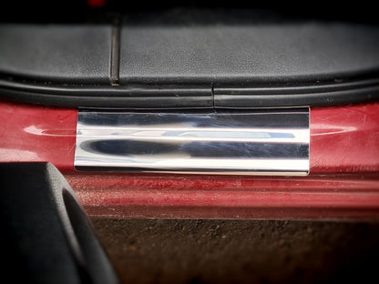 Stainless Steel Door Sill Protectors (Carmos V2, 4 pcs) for Nissan Qashqai 2007-2010 - image 4