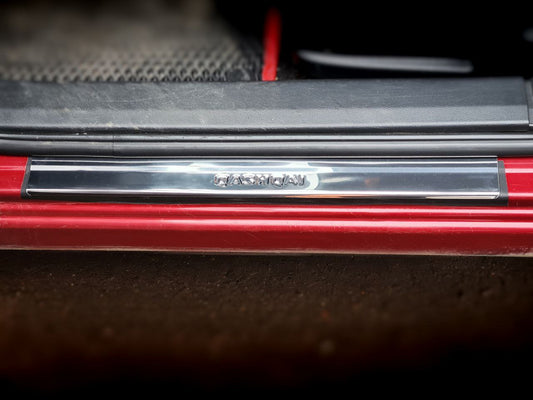 Stainless Steel Door Sill Protectors (Carmos V2, 4 pcs) for Nissan Qashqai 2010-2014 - image 2