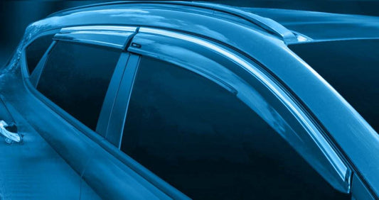 Windshields with chrome (4 pcs, Sunplex Chrome) for Kia Sportage 2015-2021 - Reelken Auto
