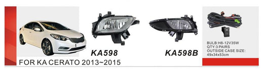 Fog Lights 2013-2015 (Halogen) for Kia Cerato 3 2013-2018 - image 1