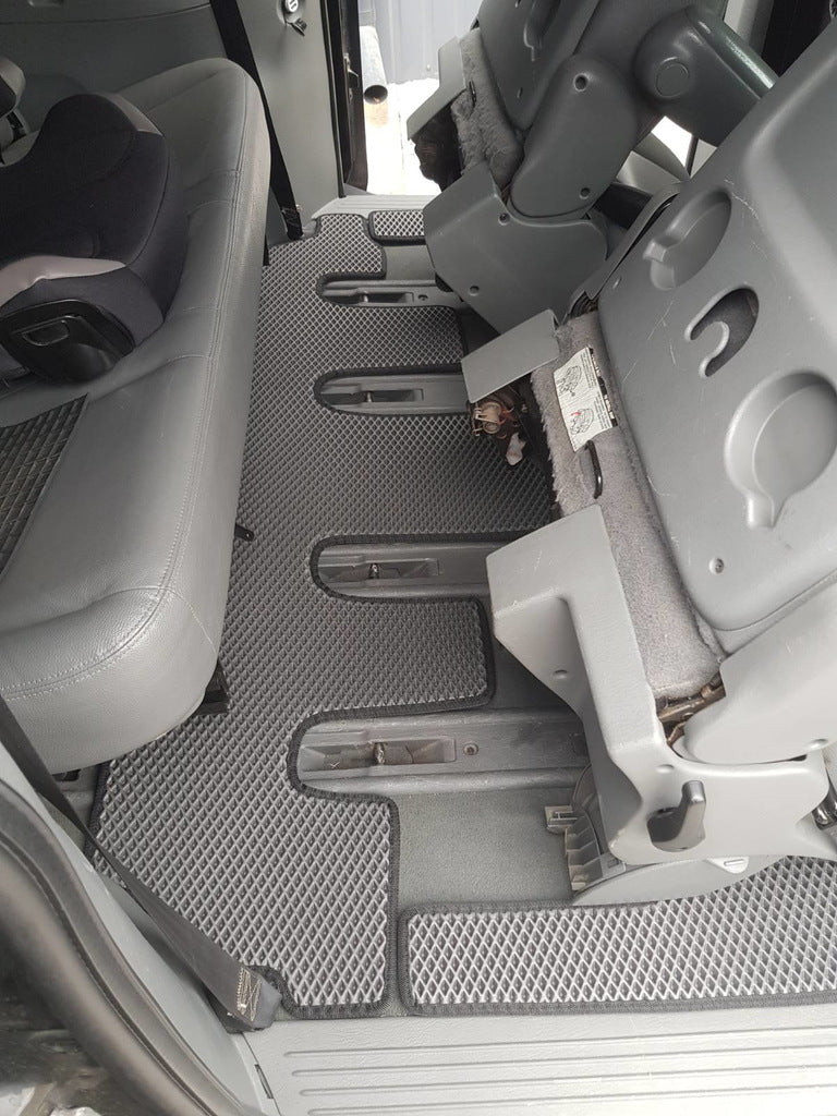 Floor mats (3 rows, EVA, Black) for Chrysler Voyager 2001-2007 - image 4